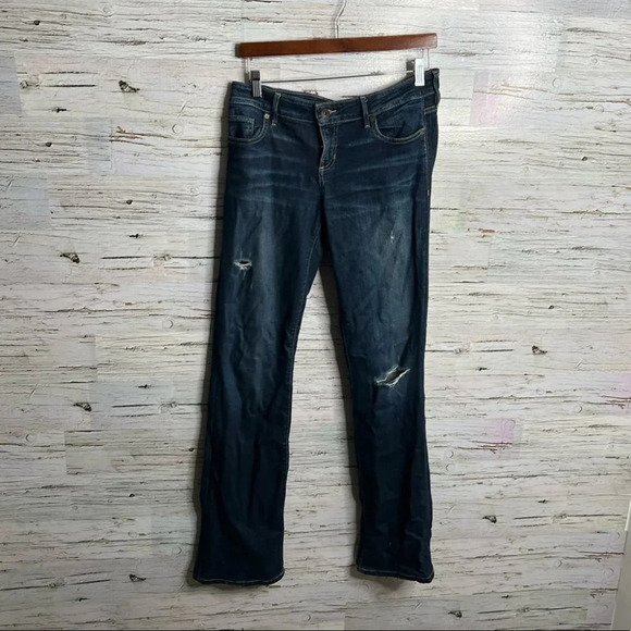 Guess boot cut low rise jeans size  29 ripped - Picture 1 of 10